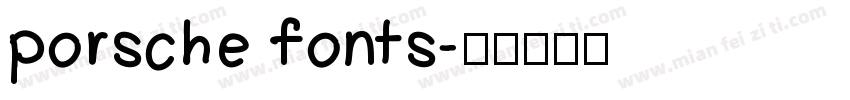 porsche fonts字体转换